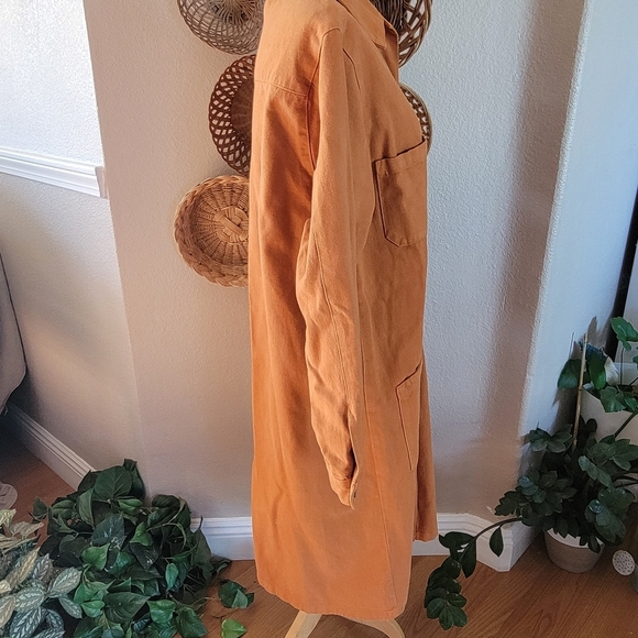 Color Me Cotton CMC Soft Full-Length Trench Coat SZ M Fall - Picture 5 of 8